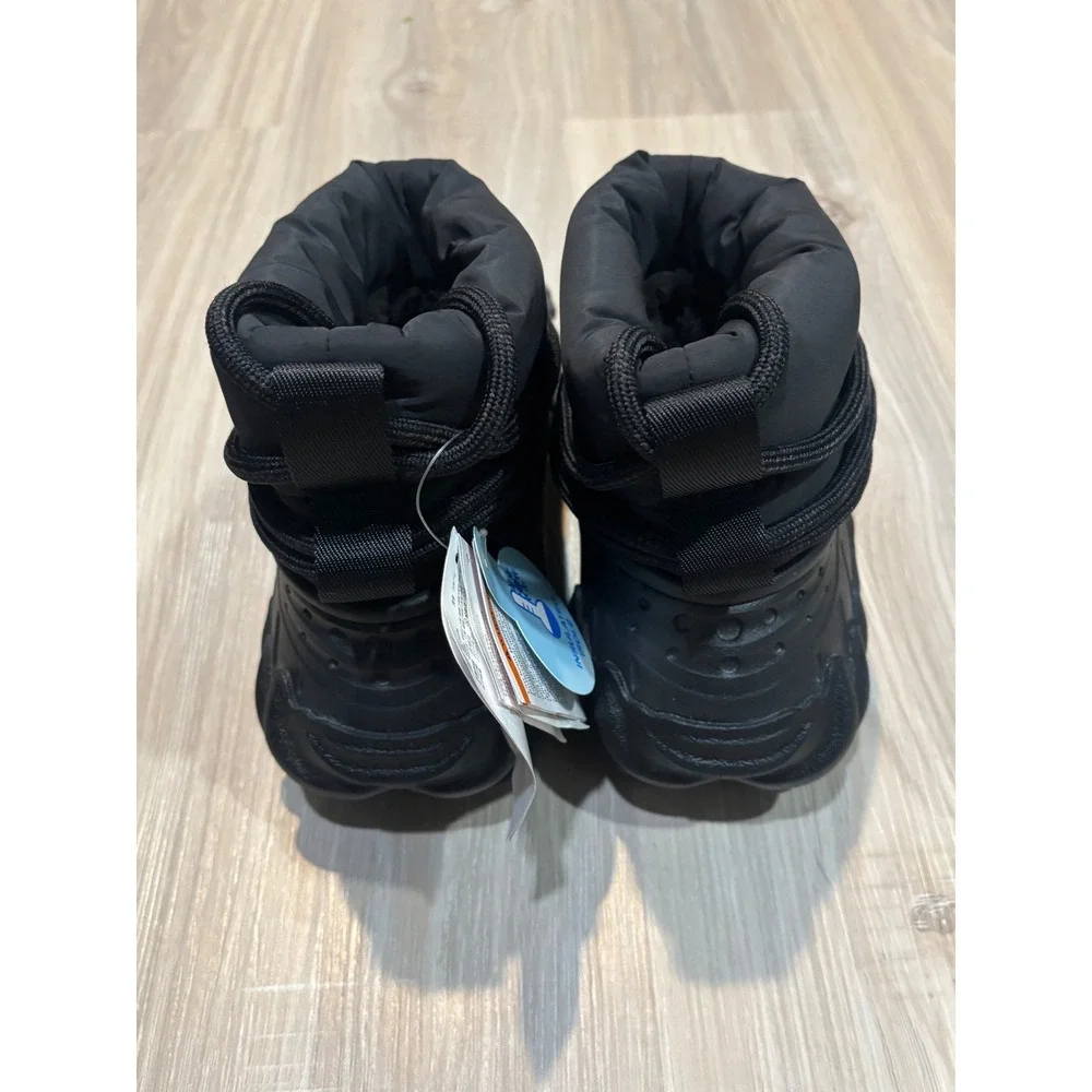Crocs Echo Boot Black Insulated Winter Faux Fur Puffy 208716-001 Mens 4 Womens 6